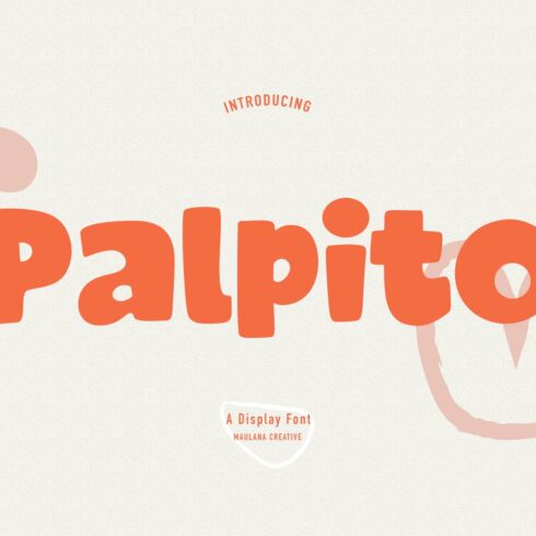 Palpito Handwritten Display Font cover image.