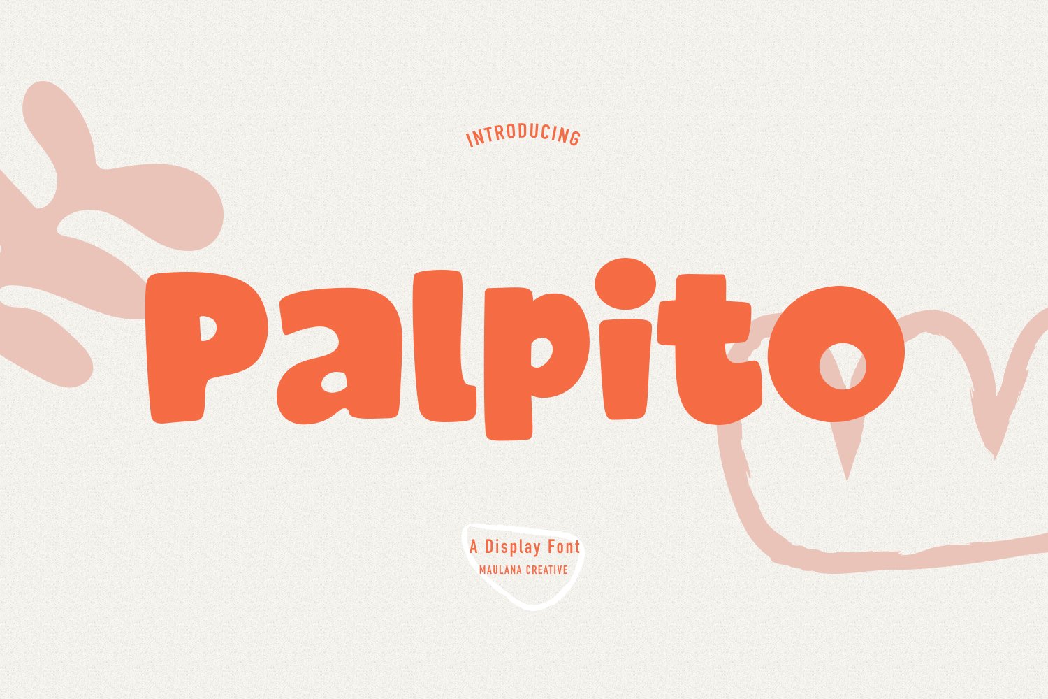 Palpito Handwritten Display Font cover image.