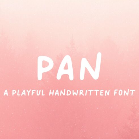 Pan // A Playful Handwritten Font cover image.