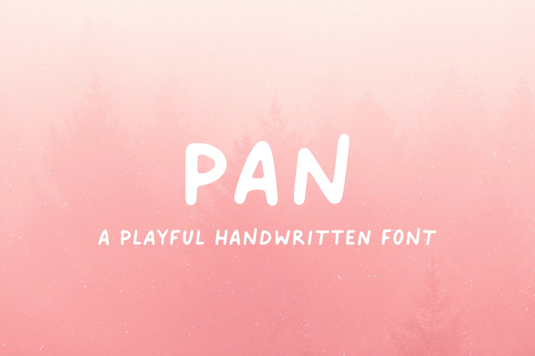 Pan // A Playful Handwritten Font cover image.