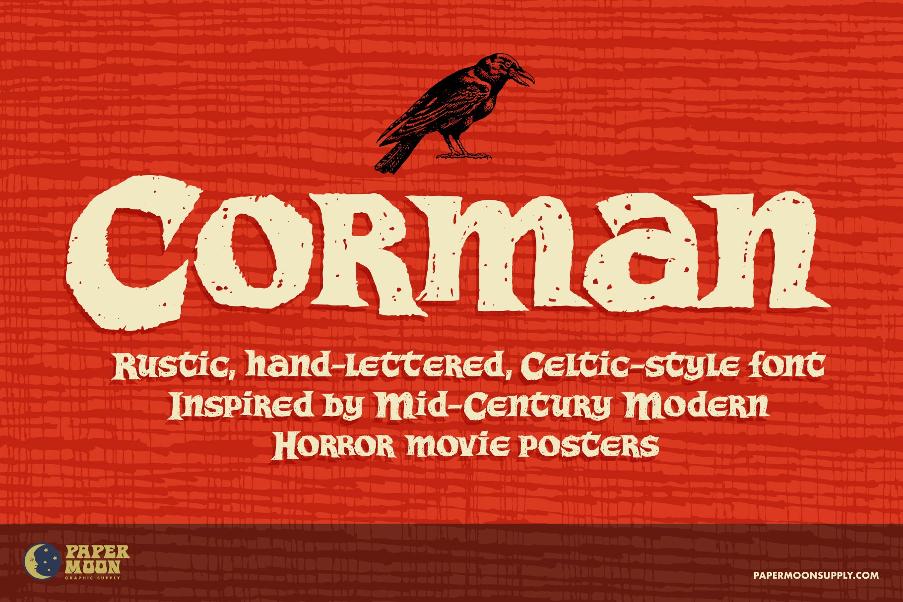 Corman Hand Drawn Celtic Font cover image.
