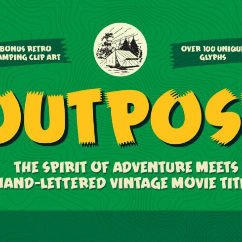 Outpost Retro Brush Font cover image.