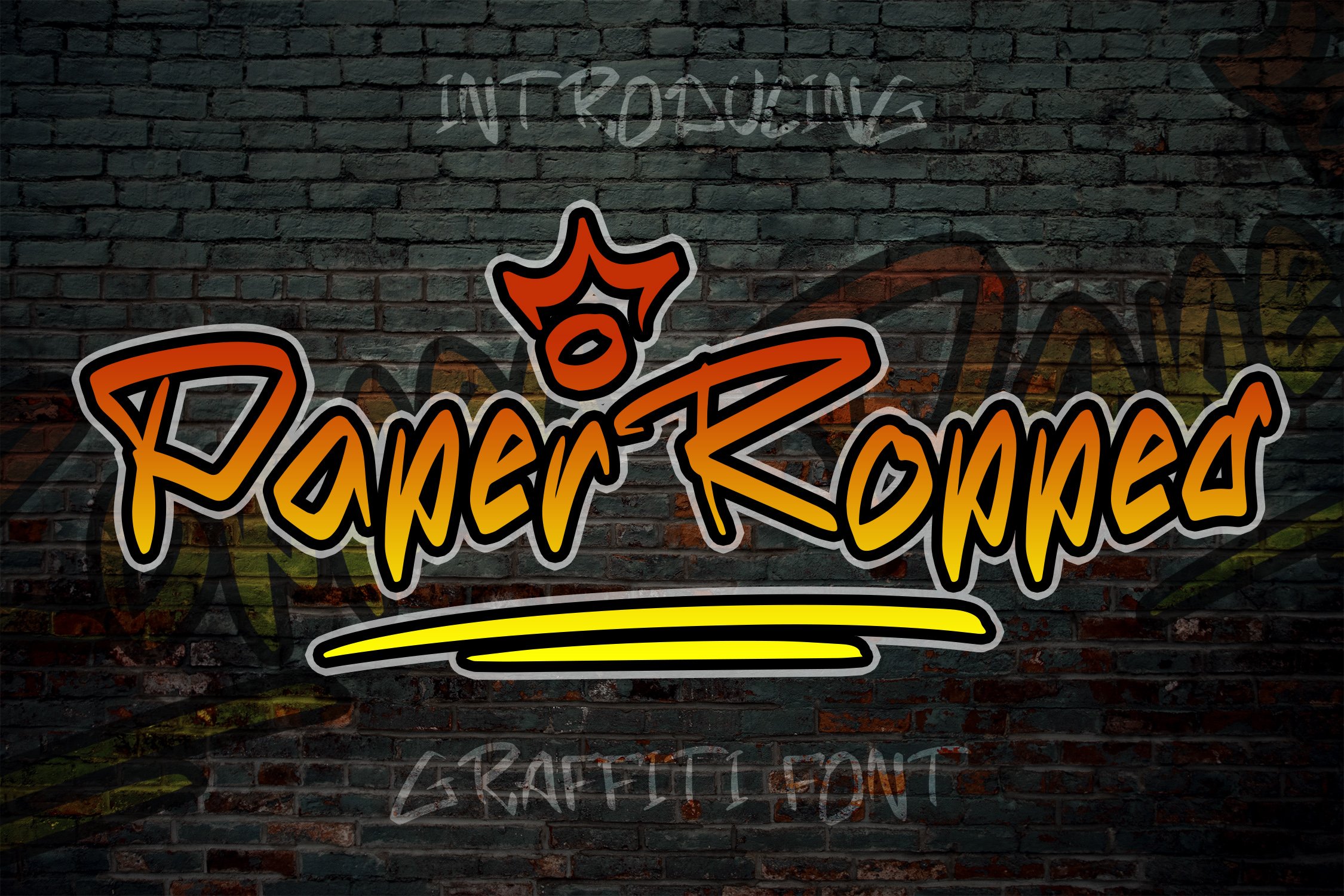 Paper Ropped - Graffiti Font cover image.