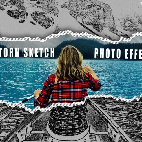Torn Paper Sketch Photo Effectcover image.