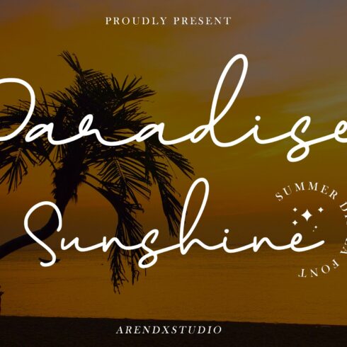 Paradise Sunshine - Handwritten Font cover image.