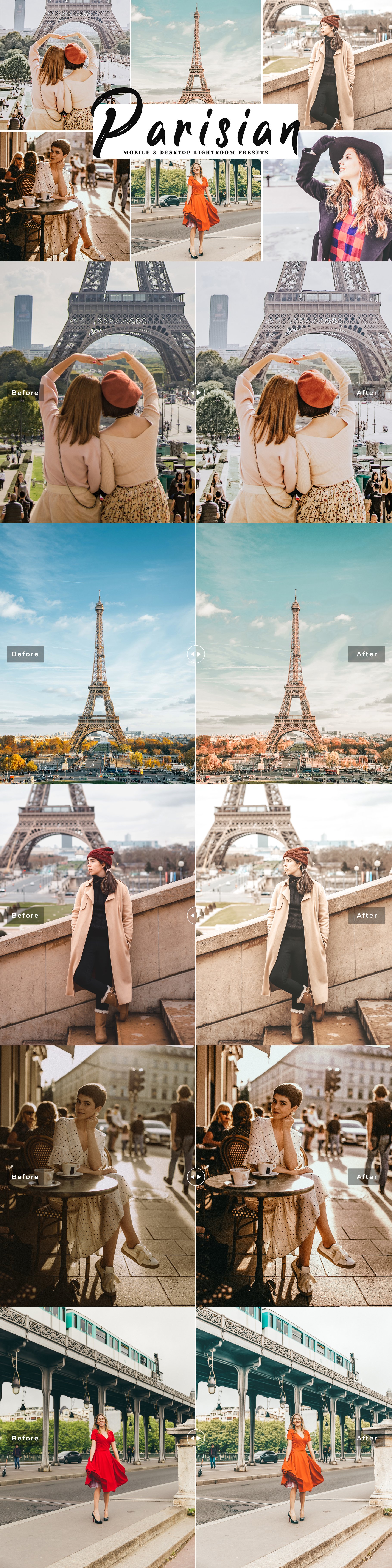 Parisian Lightroom Presets Packcover image.