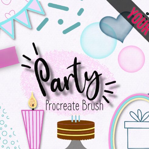 Party brush and stamps for Procreatecover image.