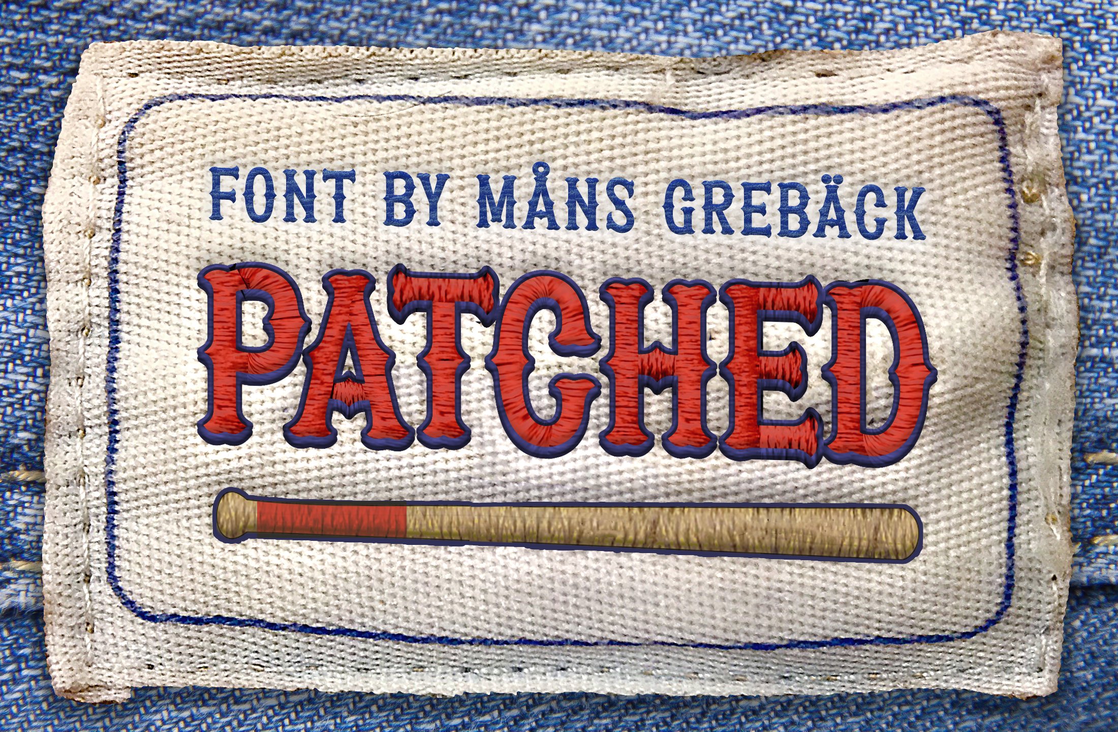 Patched – Five Baseball Fonts cover image.