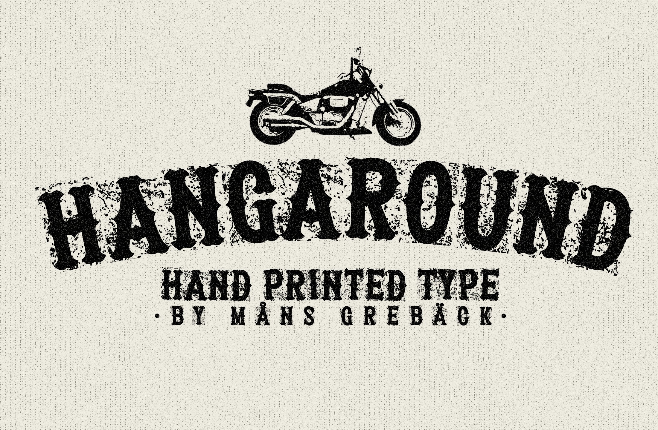 Hangaround – Hand Printed Typeface cover image.