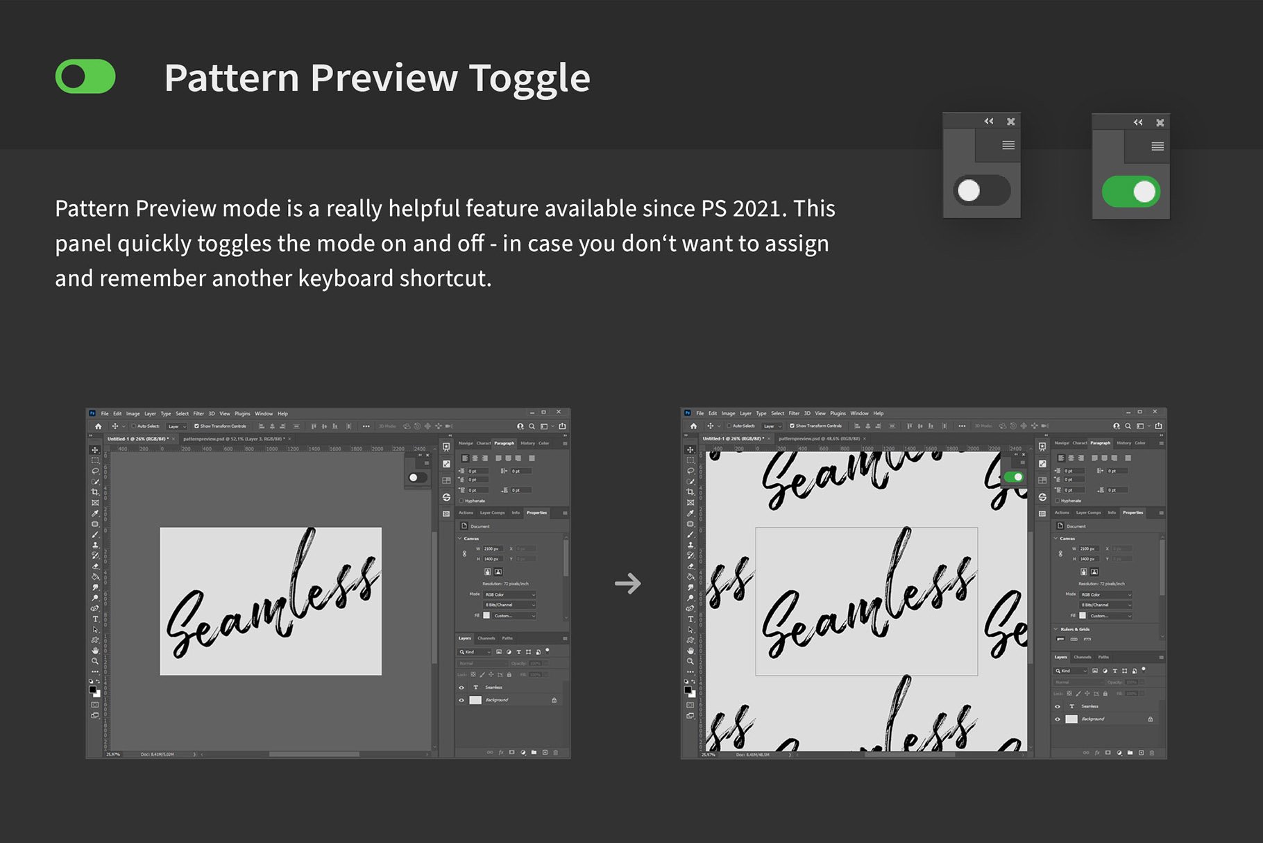 pattern preview toggle 431