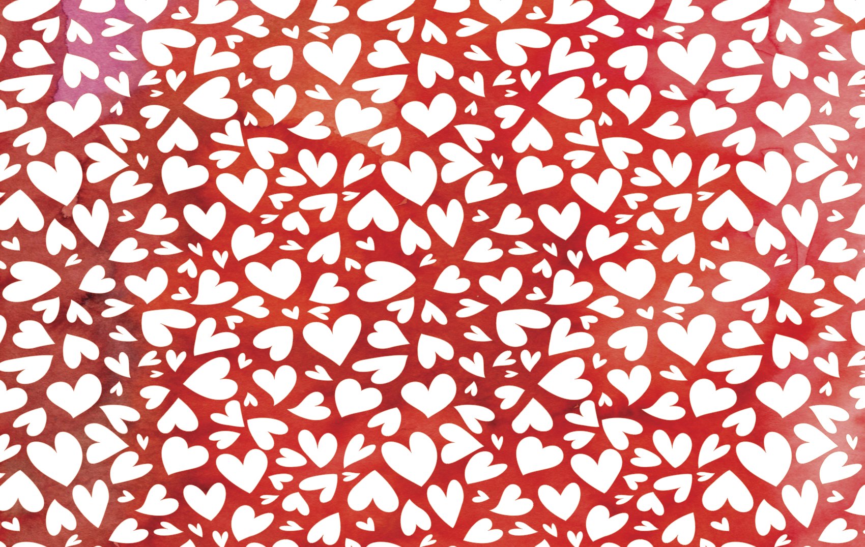 pattern white hearts on watercolour 118