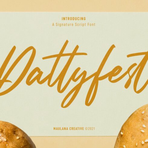 Pattyfest Signature Script Font cover image.