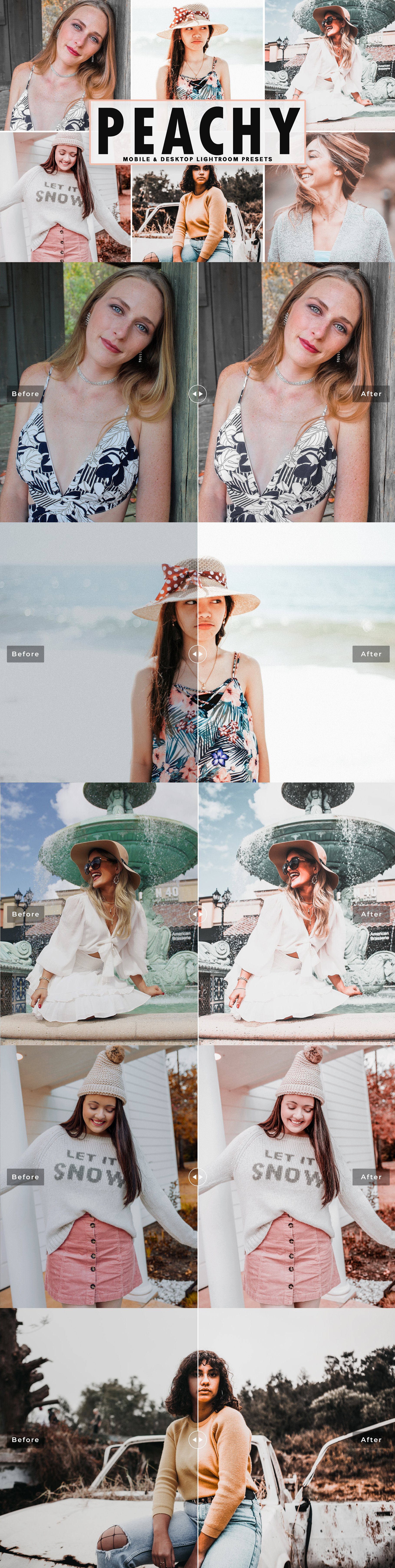 Peachy Lightroom Presets Packcover image.