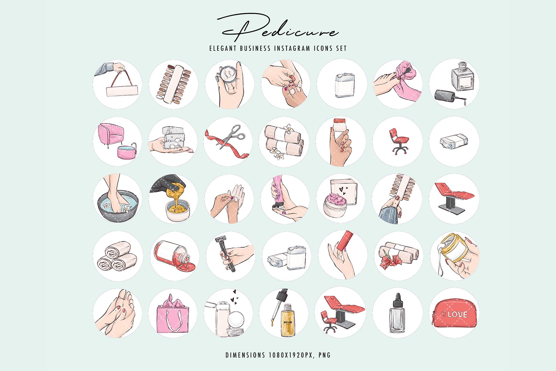 Pedicure nail polish beauty salonpreview image.