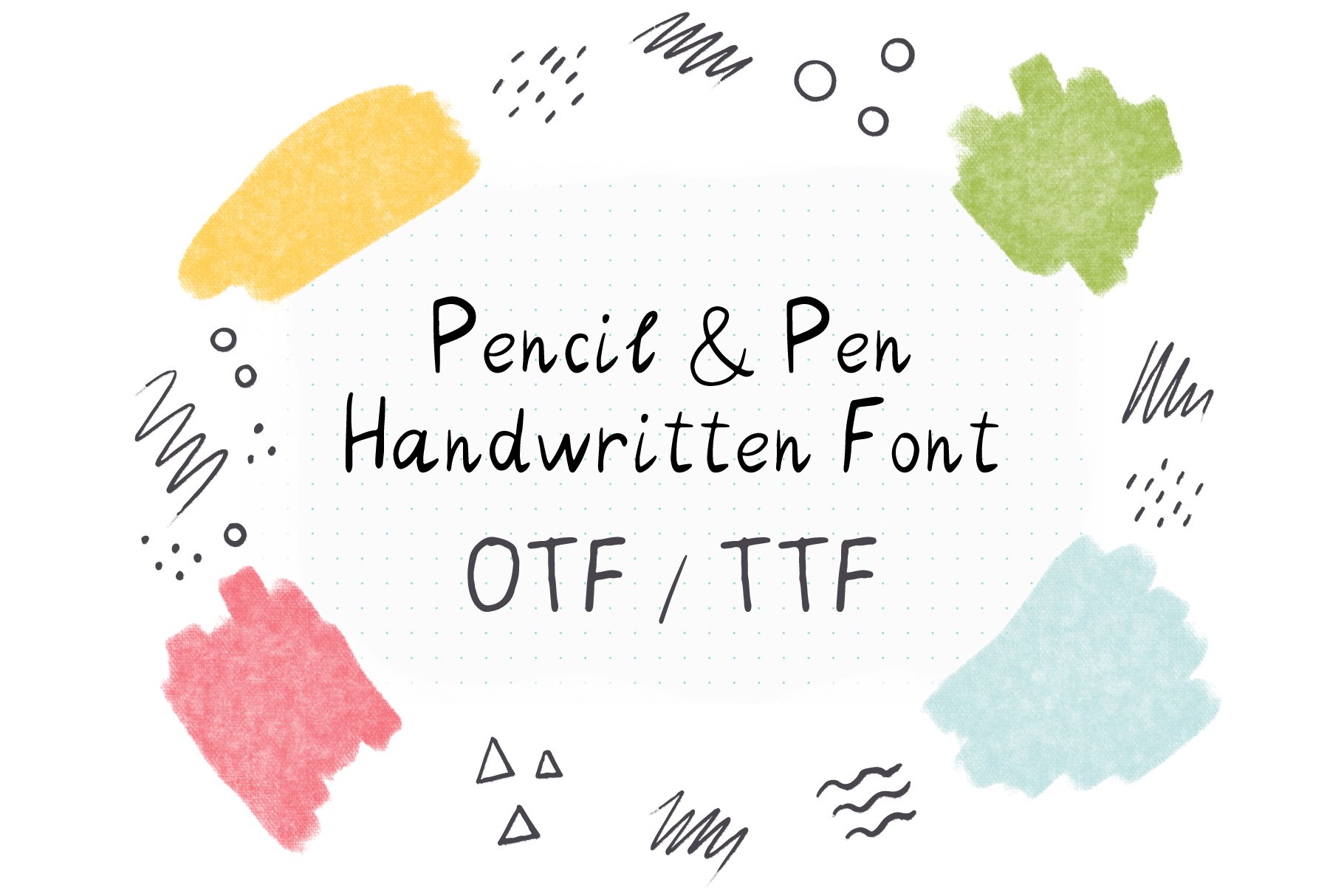 Pencil Pen Handwriting Font cover image.