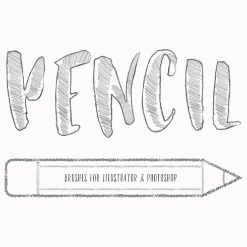 Pencil Brushes for Ai & Pscover image.