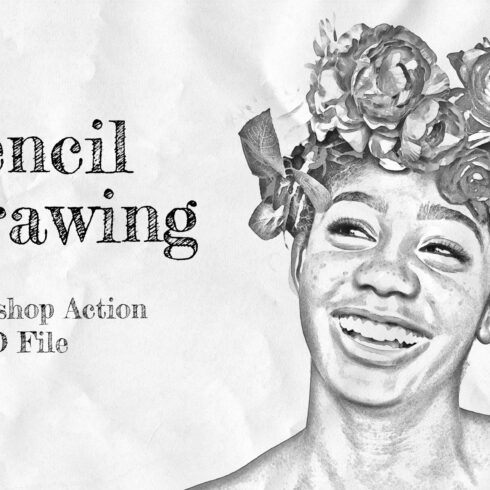 Pencil Drawing Photoshop Actioncover image.