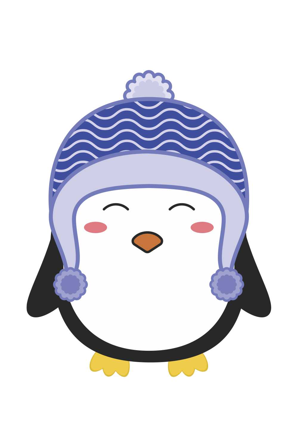 penguin doodle drawing illustration pinterest preview image.