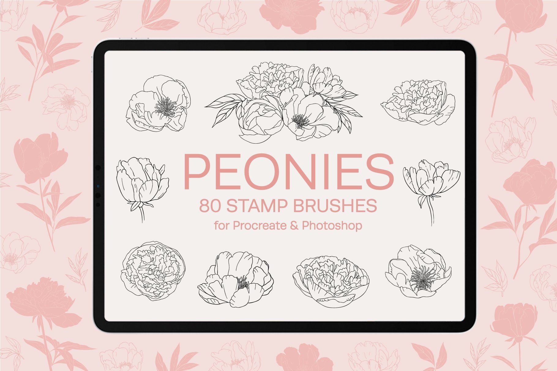 peonies stamp brushes preview 1 117