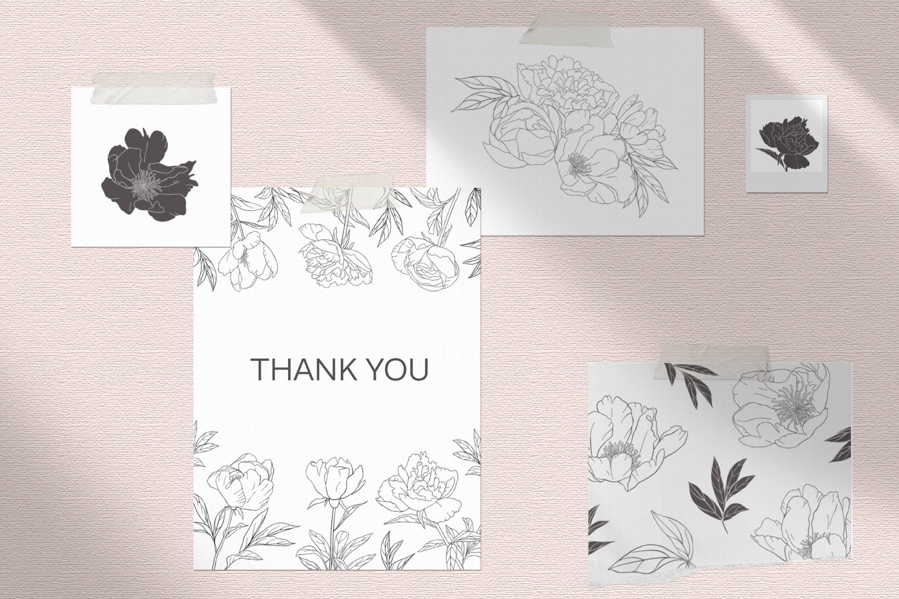 peonies stamp brushes preview 2 964