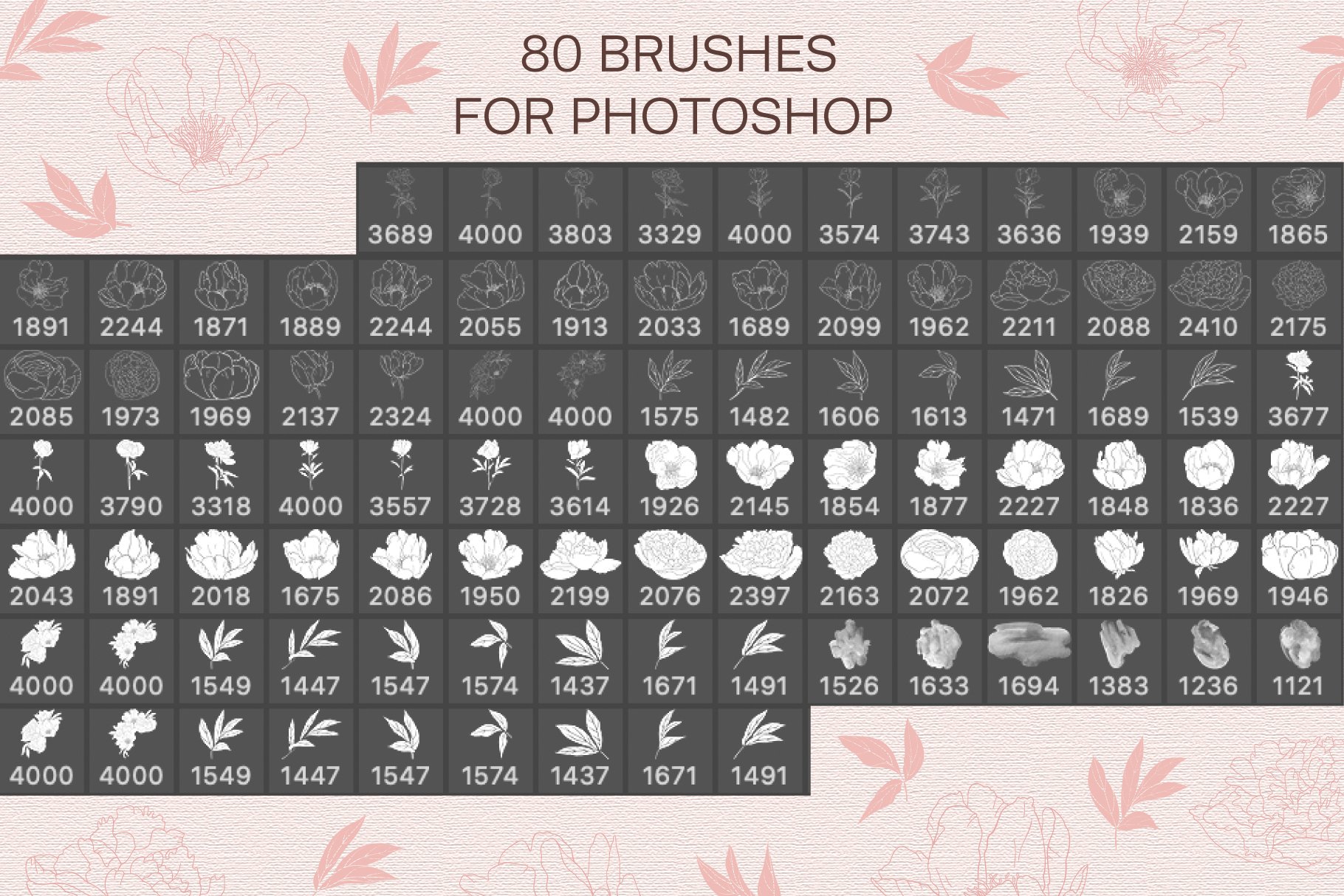 peonies stamp brushes preview 3 756