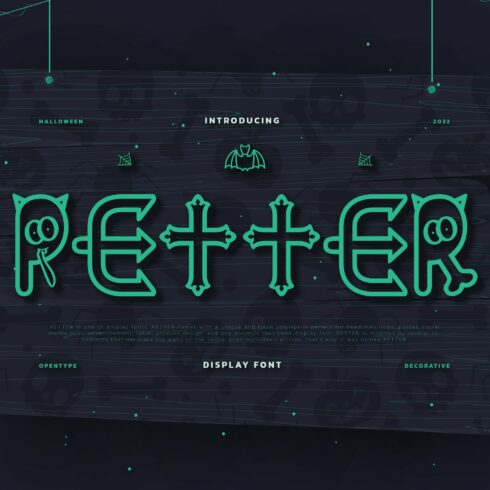 Petter Halloween Typeface cover image.