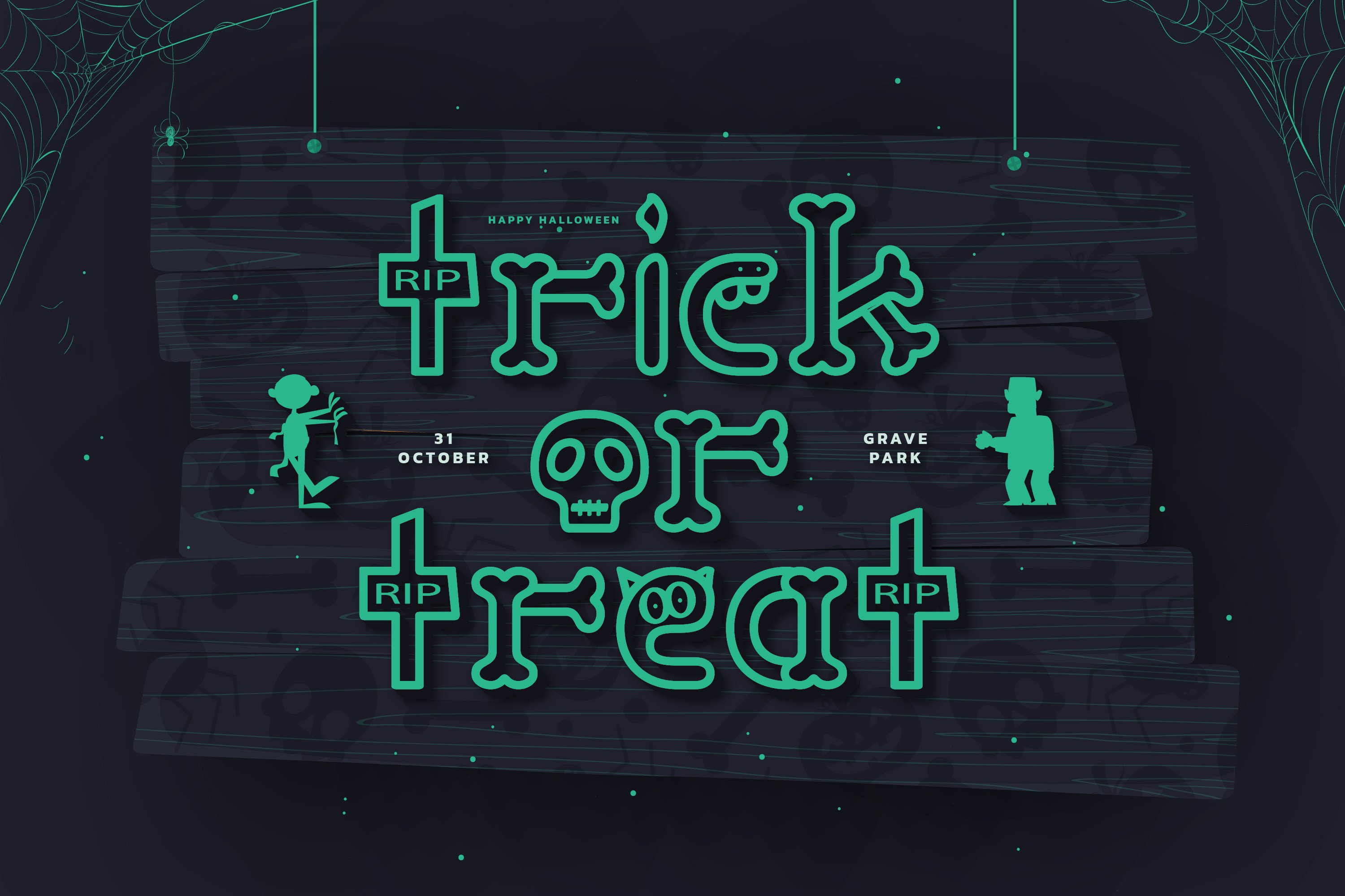 Petter Halloween Typeface preview image.