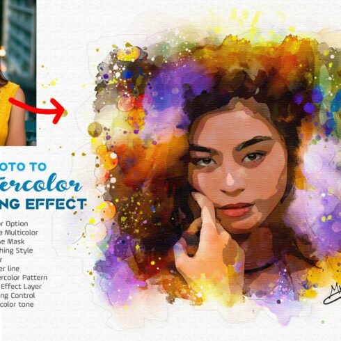 Photo to Watercolor Painting Effectcover image.