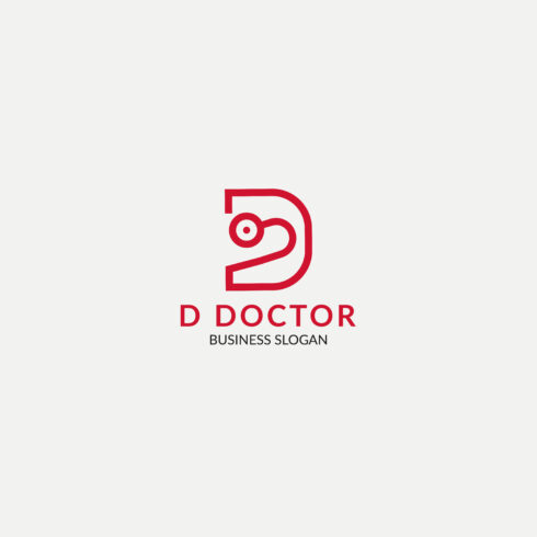 D letter logo design vector template cover image.