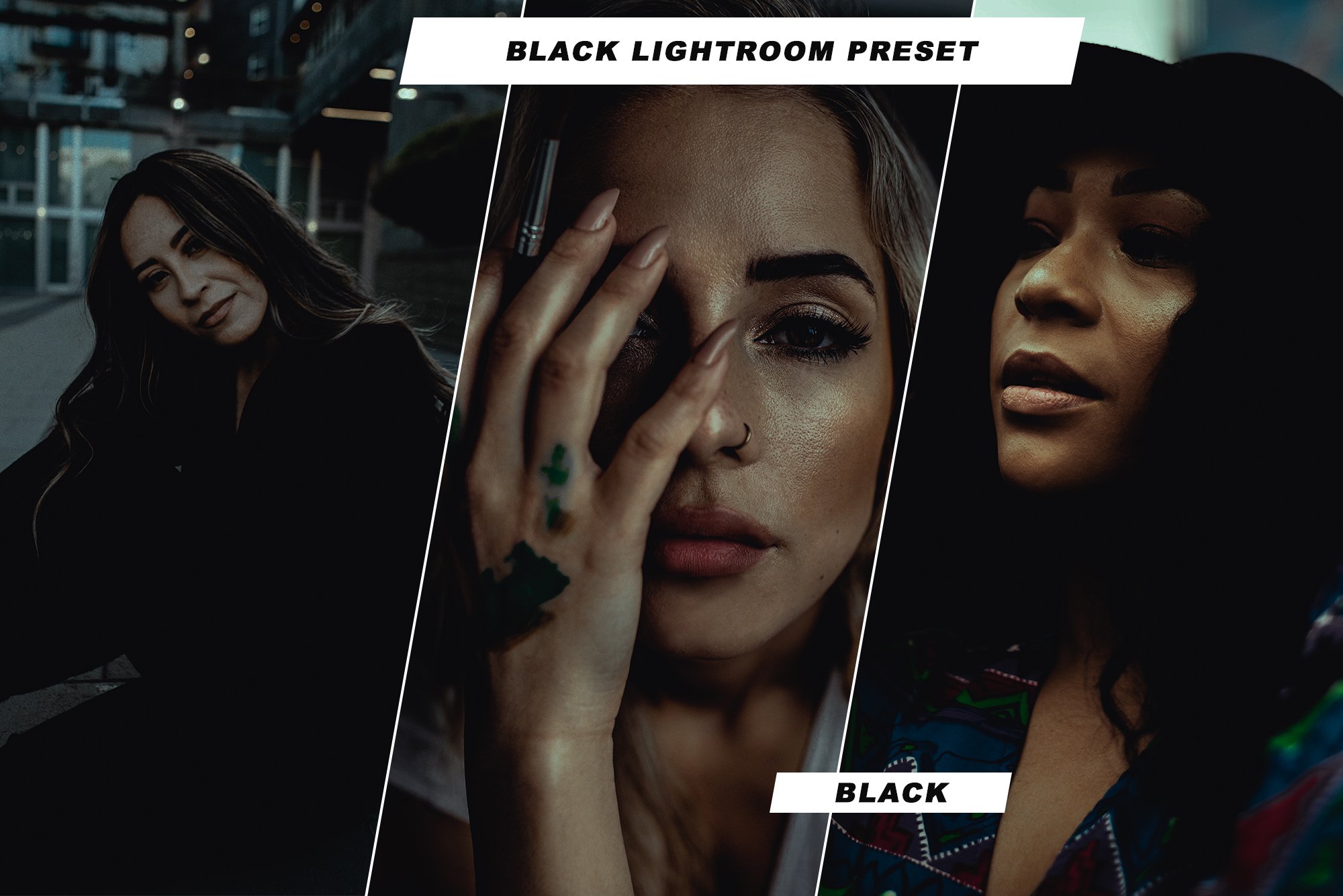 Black Lightroom Presetcover image.