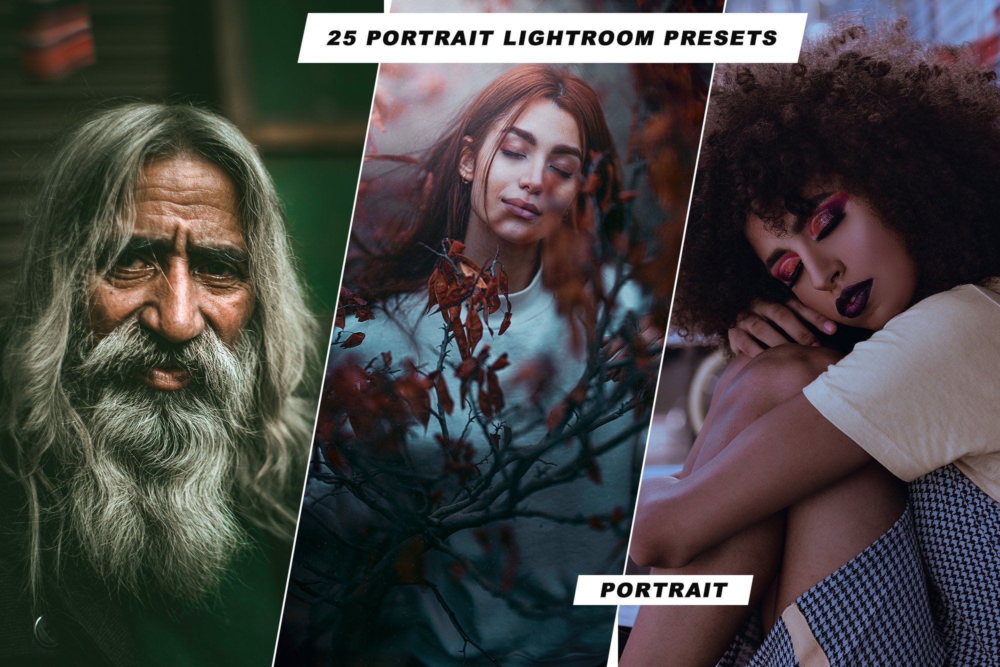 25 Portrait Lightroom Presetscover image.