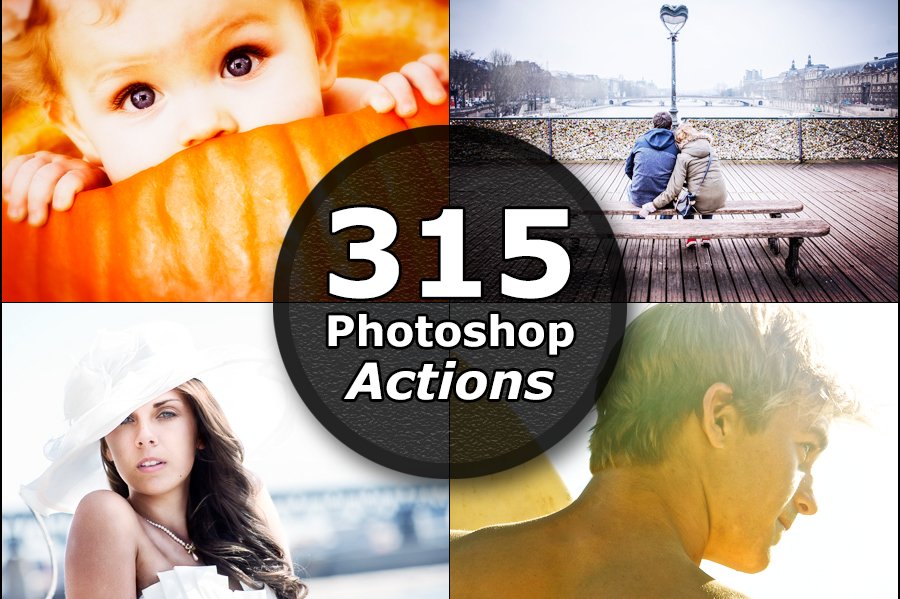 Photoshop Actions Filters Effectscover image.