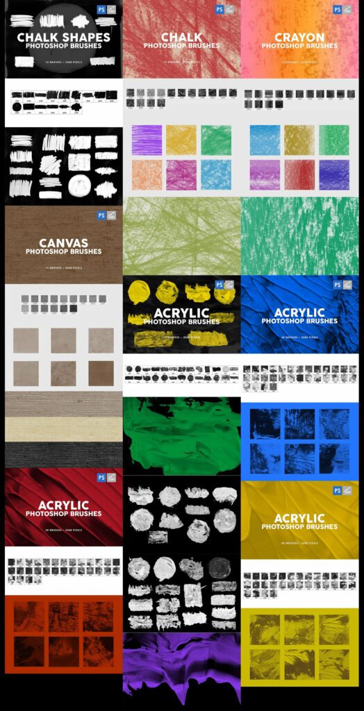 3000 Photoshop Stamp Brushes Bundle – MasterBundles