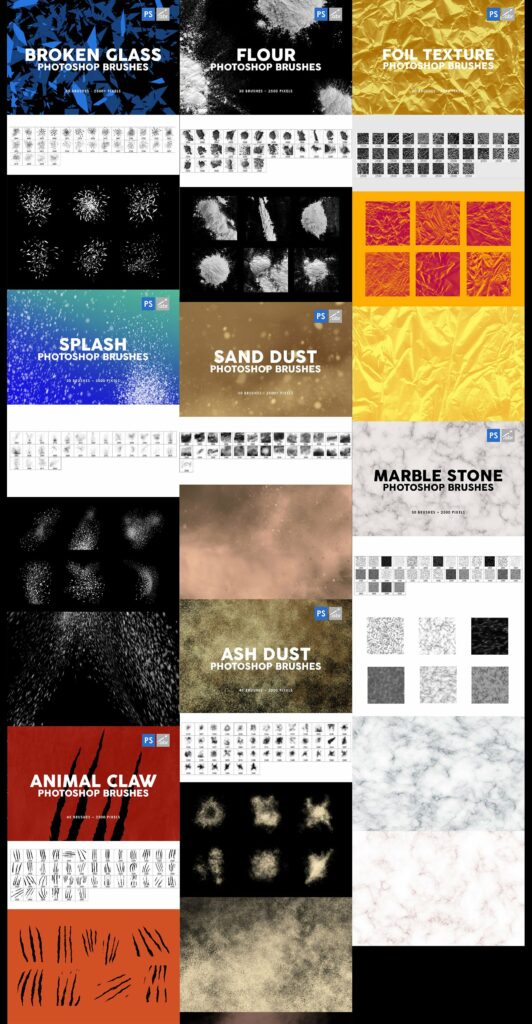 3000 Photoshop Stamp Brushes Bundle – MasterBundles