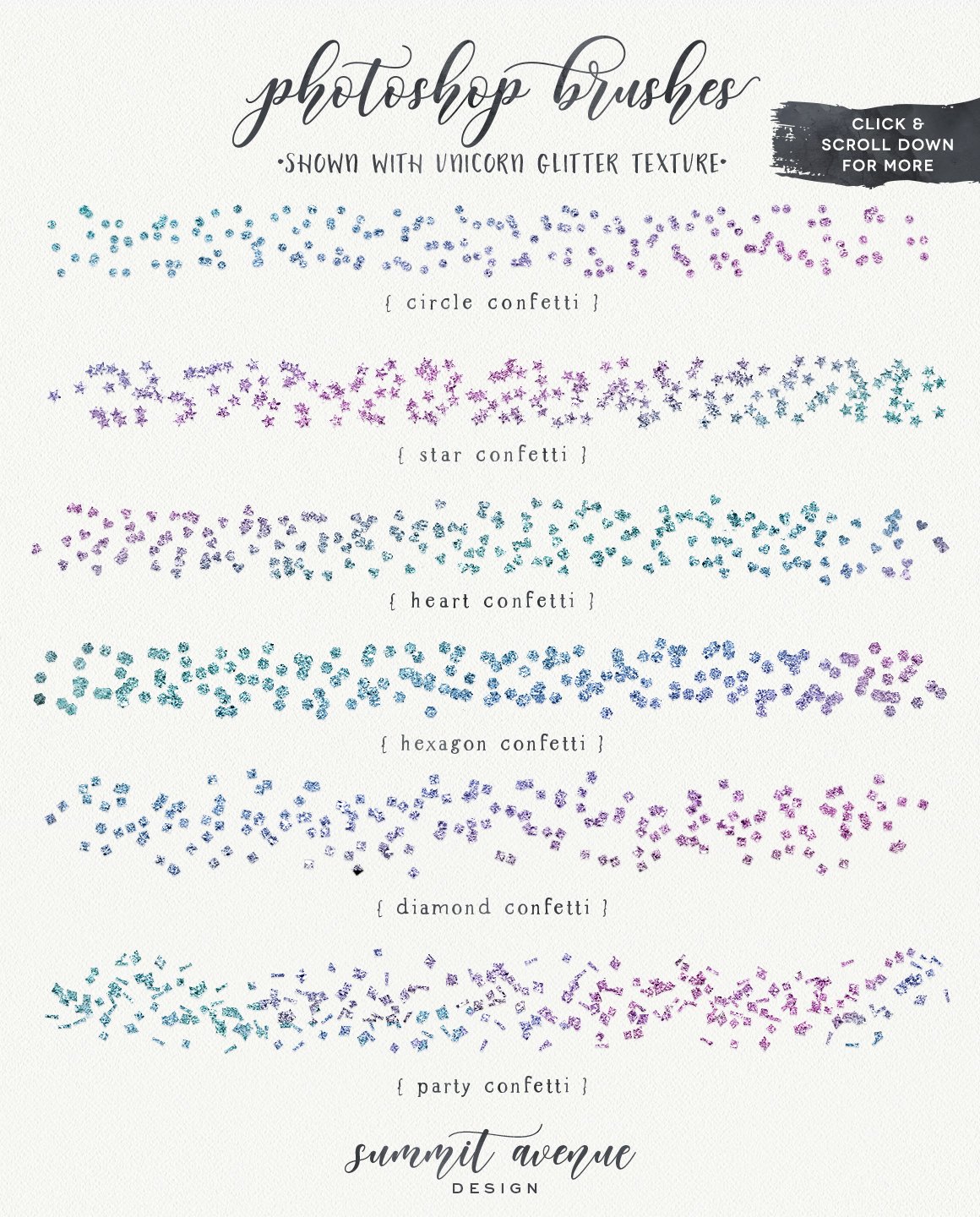 Confetti Brushes & Foil Texturespreview image.