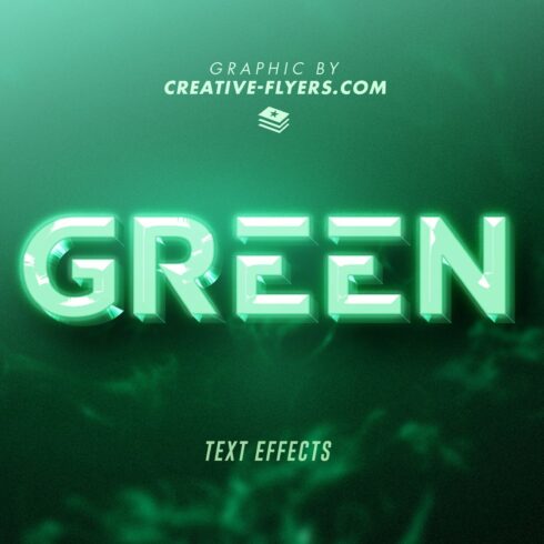 Photoshop Text Effects Green Emeraldcover image.