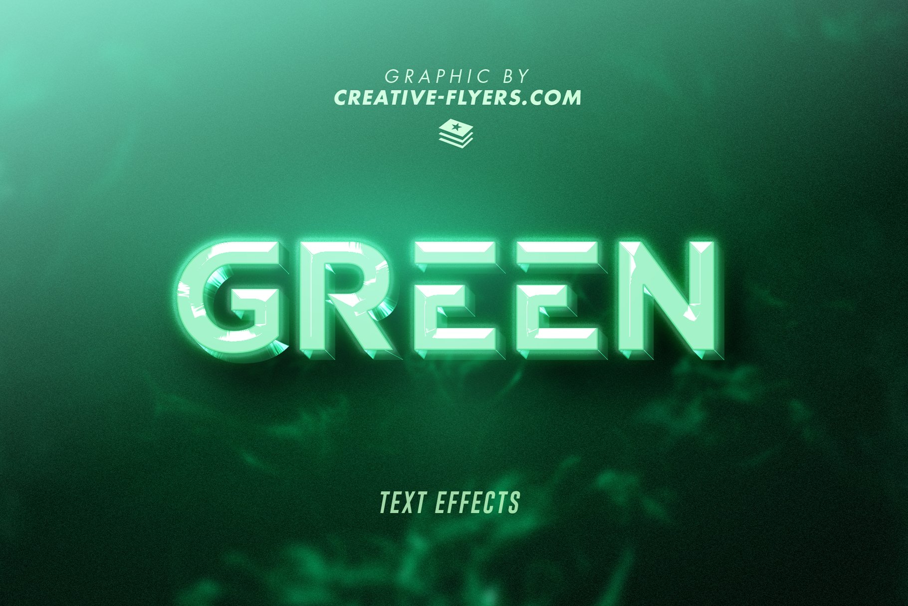 Photoshop Text Effects Green Emeraldcover image.