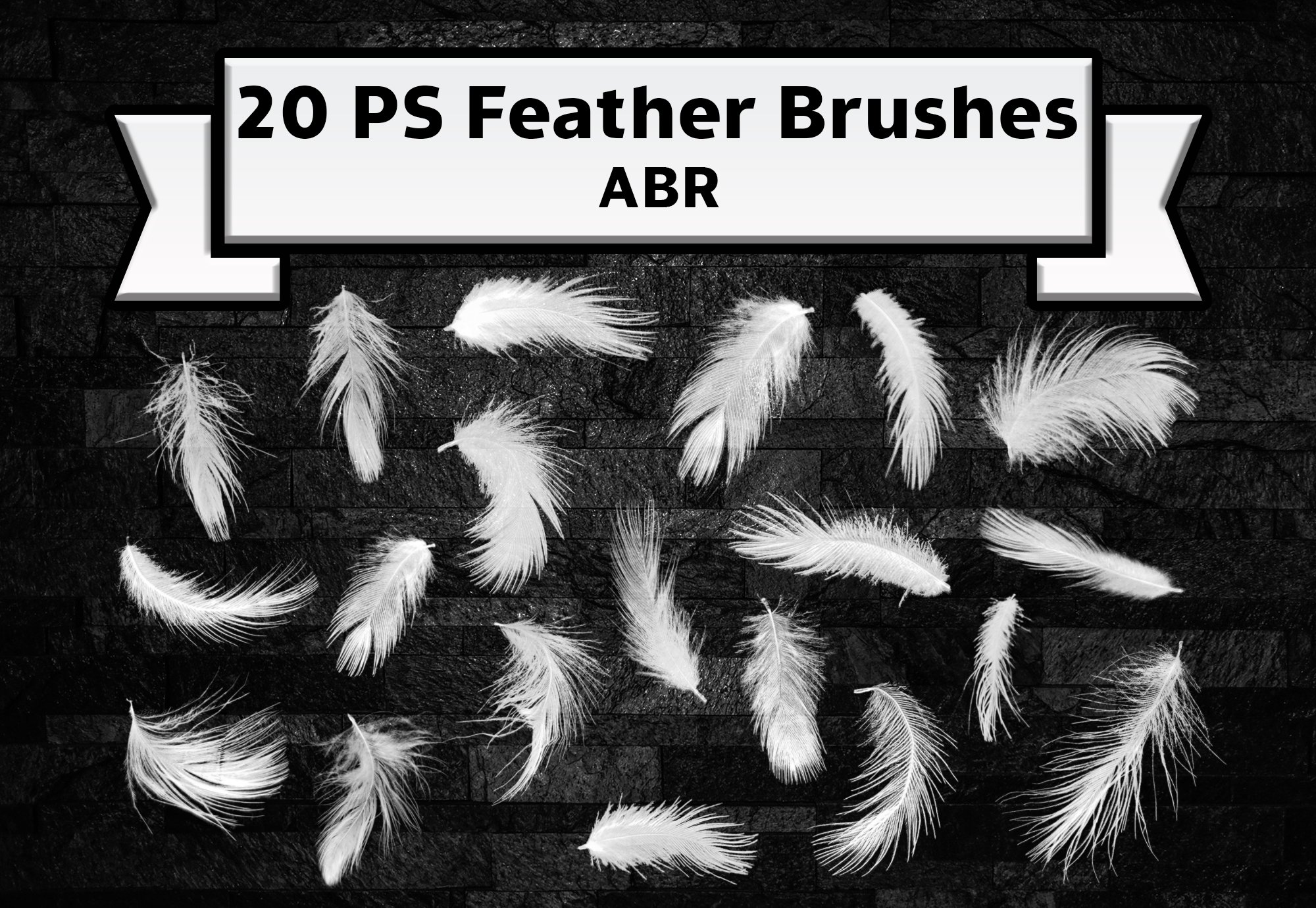 Adobe Photoshop feather brushescover image.