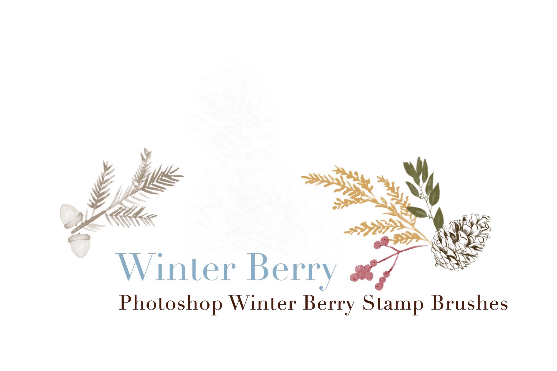 photoshop winter berry stamp brushes copy 4 841