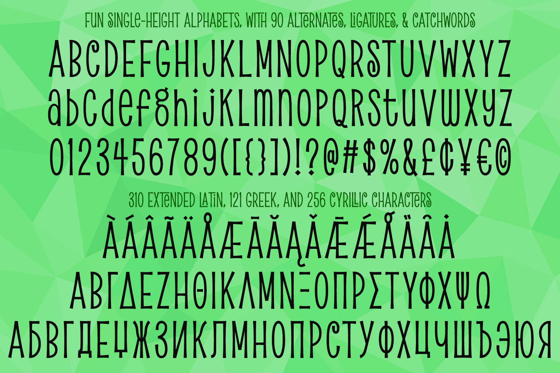 Pickled Limes: a quirky tall font! preview image.