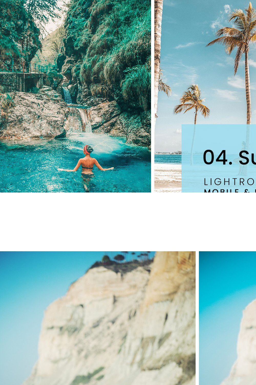 04. Summer Blogger - Presets pinterest preview image.