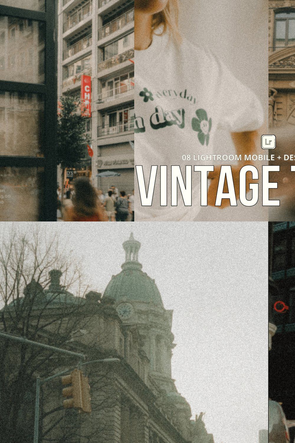 08 VINTAGE LIGHTROOM PRESETS pinterest preview image.