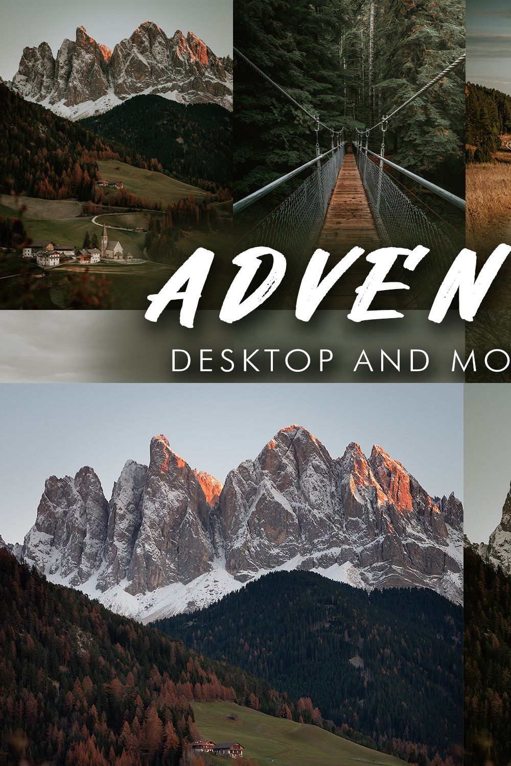 10 Adventure Lightroom Presets pinterest preview image.