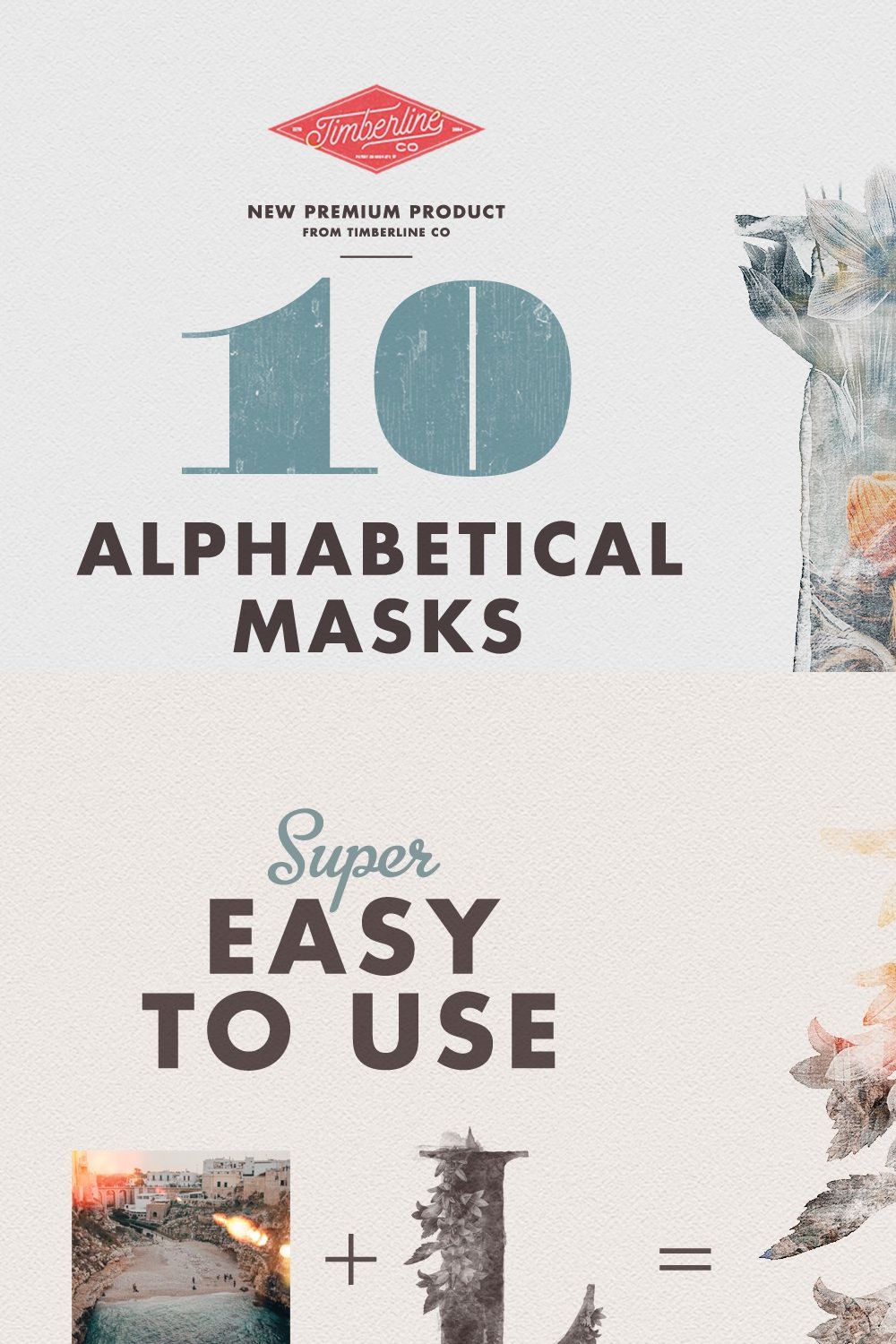 10 Alphabetical Masks Vol 02 pinterest preview image.