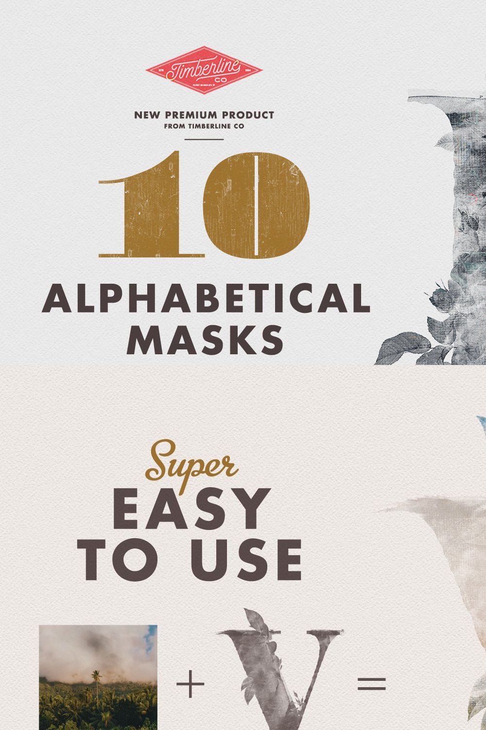 10 Alphabetical Masks Vol 03 pinterest preview image.