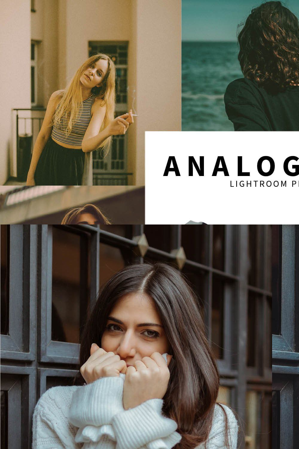 10 Analog Film Lightroom Presets pinterest preview image.