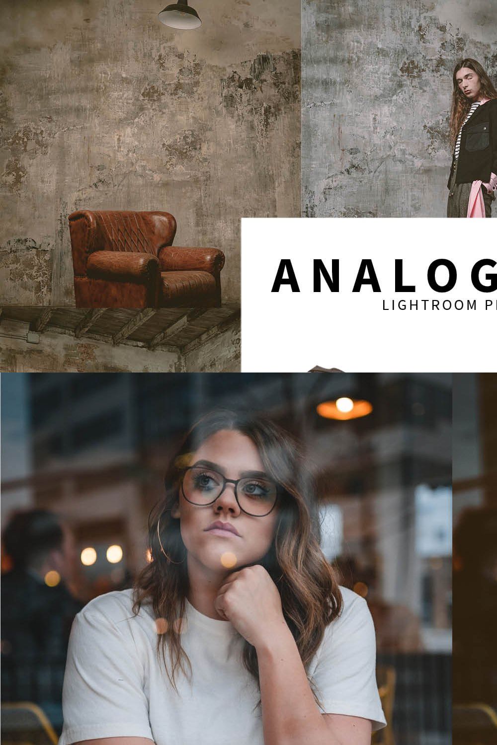 10 Analog Film Lightroom Presets pinterest preview image.