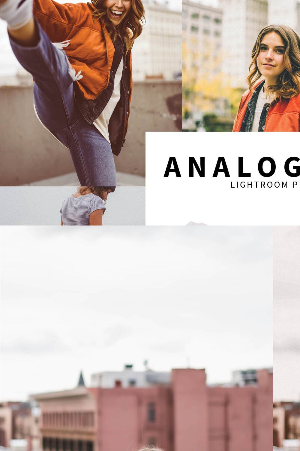 10 Analog Film Lightroom Presets pinterest preview image.