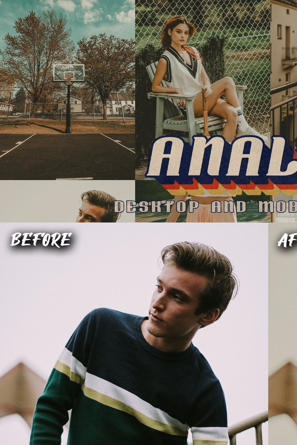 10 Analog Lightroom Presets pinterest preview image.