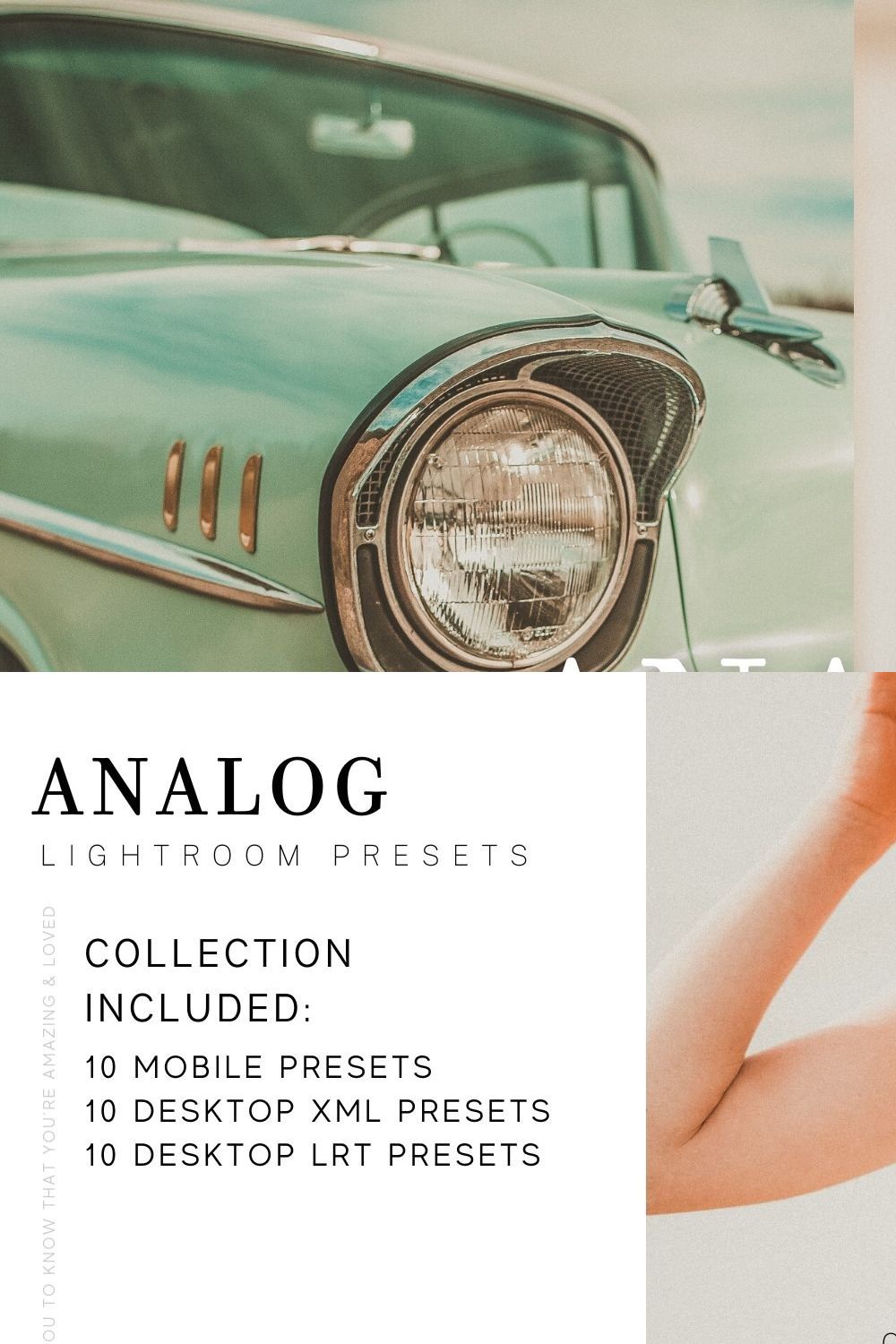 10 ANALOG MOBILE DESKTOP PRESETS pinterest preview image.